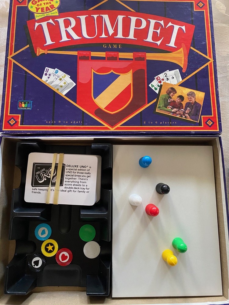 TRUMPET 1991 Game of the Year International Games FUN CARD/BOARD GAME