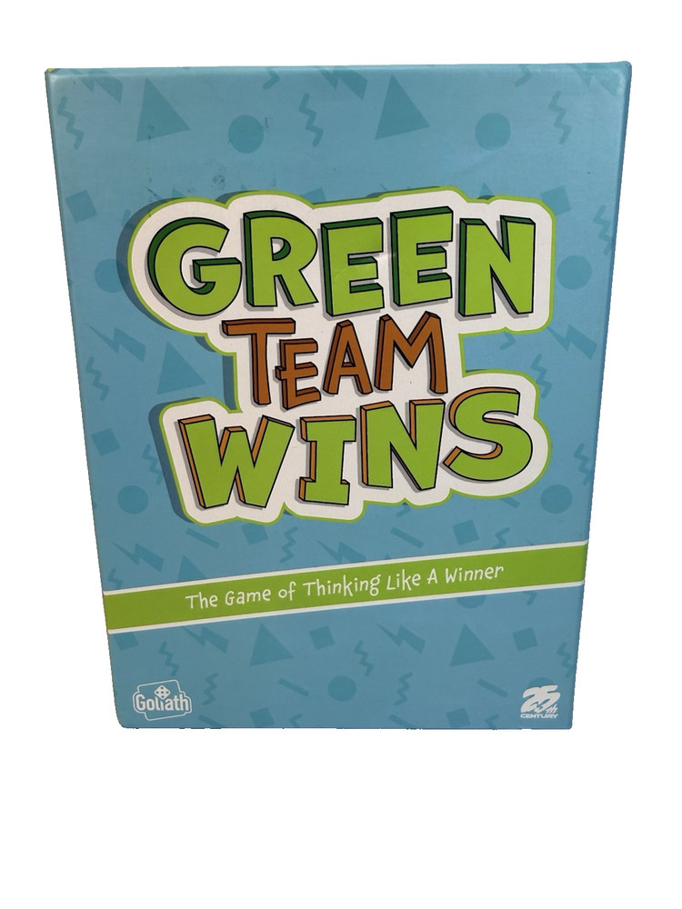 Green Team Wins Board Game Family Strategy Fun Educational Game – New Sealed