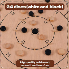 Crokinole Board Game – 27 Inch Large Classic Board Game.Deluxe Tournament Crokin