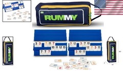 Classic Rummy Cube Game Set for 2-10 Players – Portable & Durable Canvas Bag