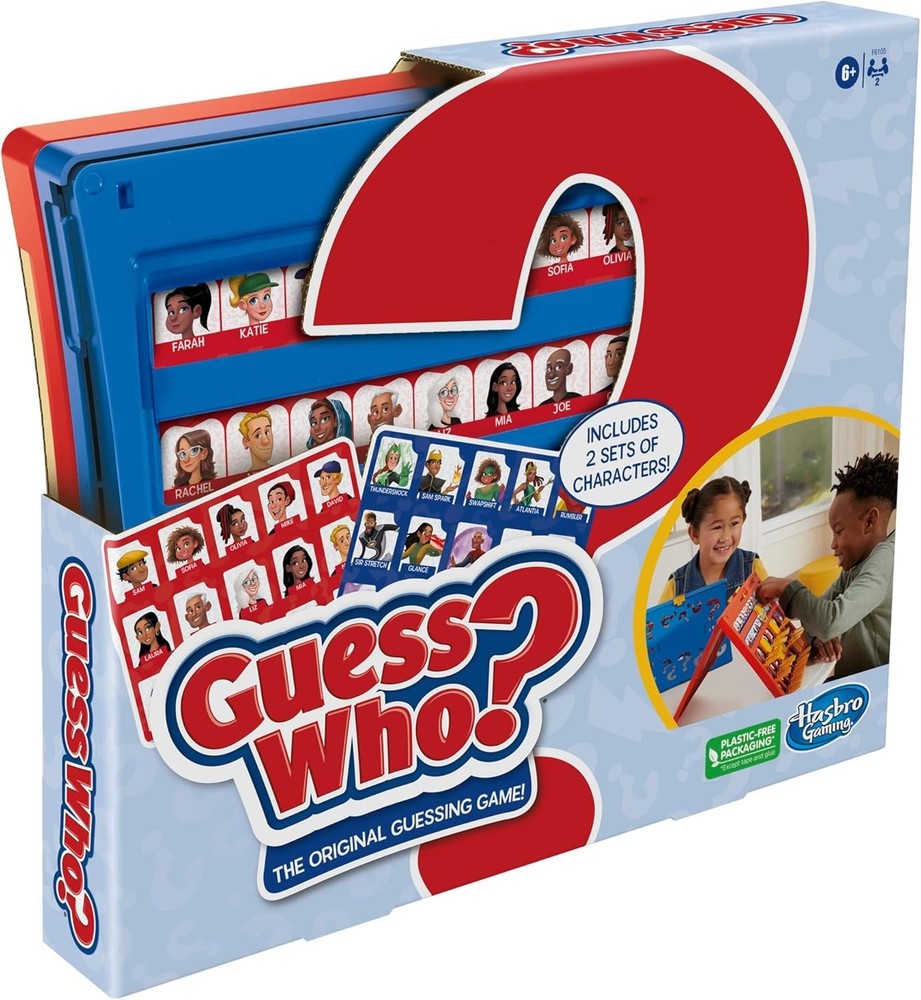 Hasbro Gaming Guess Who? Original,Easy to Load Frame,Double-Sided