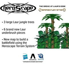 Renegade Game Studios Heroscape The Grove at Laur’s Edge Terrain Pack Build Ne