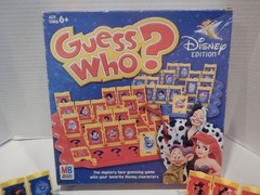 Guess Who Disney Edition Board Game 2005 Complete Except for Counters