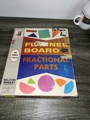 1960s Flannel Board Fractional Pizza Party Game Educational Math Fractions