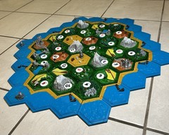 3D Printed & Hand-Painted Magnetic 5-6 Player Catan Board Game Set