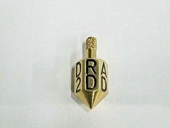 THE DRINKING DREIDEL GAME * SPINNING TOP MADE IN USA* HIGH QUALITY SOLID BRASS
