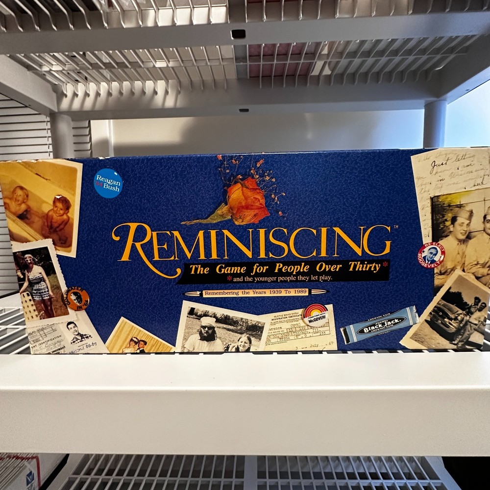 REMINISCING BOARD GAME FOR PEOPLE OVER THIRTY NOSTALGIA YEARS 1939-1989