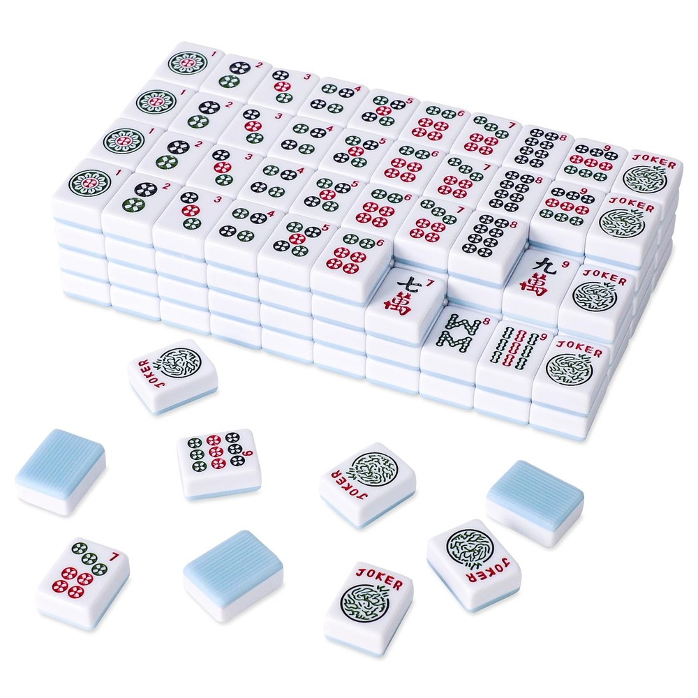 TIASUSAN American Mahjong 1.2 inches (H) x 5 (W) x 10 (L), Blue