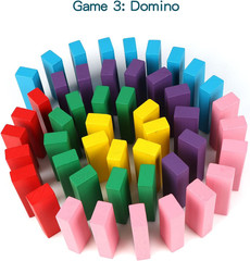 48PCS Wooden Stacking Blocks Game with Storage Bag for Kids and Family