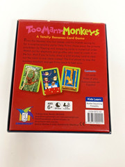 Too Many Monkeys “A Totally Bananas Card Game” Gamewright 100 Complete VG