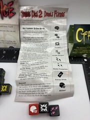 Zombie Dice, Zombie Dice 2 Double Feature & Cthulhu Dice Games Steve Jackson Lot