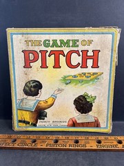 Vintage Parker Brothers THE GAME OF PITCH, Original Box, circa 1920s