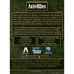 Renegade Game Studios Axis & Allies Commanders Expansion – 24 Multicolor
