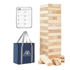 Megwoz Giant Tumble Tower Games for Kids and Adults 57 Blocks New Zealand Pin…