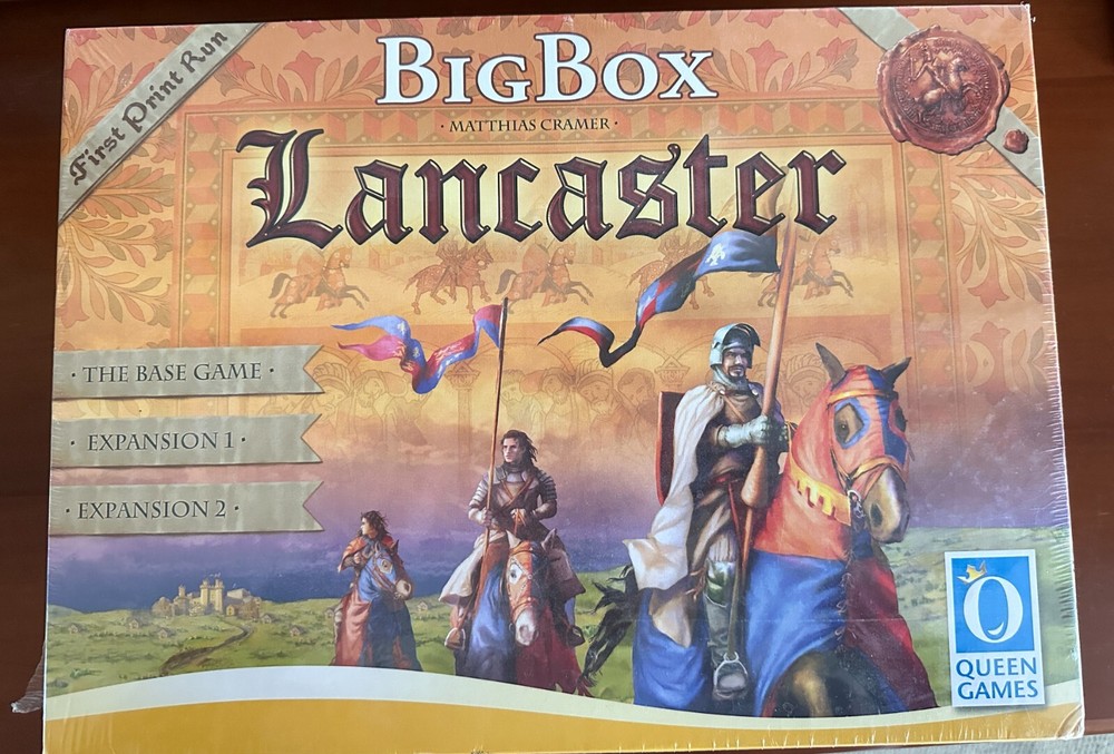 Lancaster Big Box First Print Run Board Game Game + 2 Expansions Complete HTF!