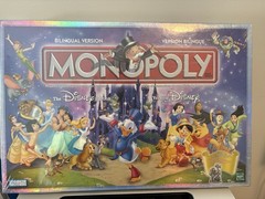 Monopoly Disney Edition Board Game Hasbro Parker Brothers 2001 Sealed Bilingual