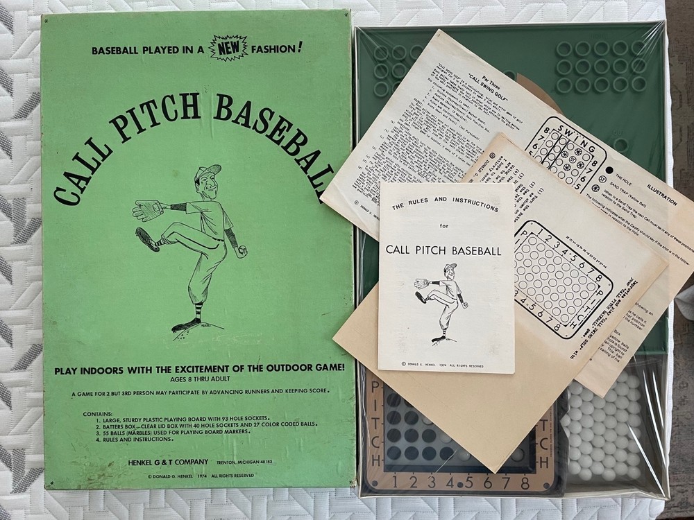 Vintage 1974 CALL PITCH BASEBALL Henkel G&T Co Game SEALED UNOPENED nos