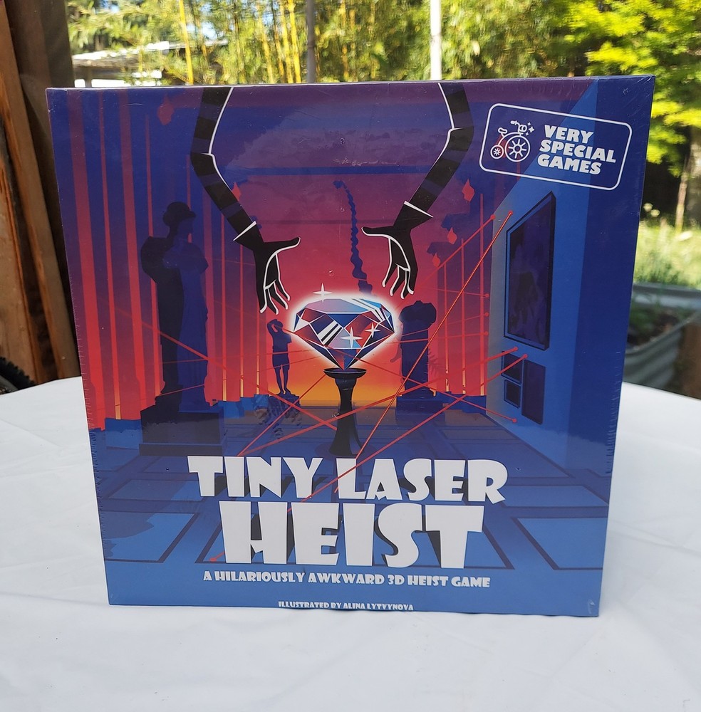 Tiny Laser Heist Hilariously Awkward 3D Board Game, New & Sealed
