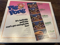 Vintage 1986 Milton Bradley Pig Pong Board Tabletop Game Puff Balls + Rules