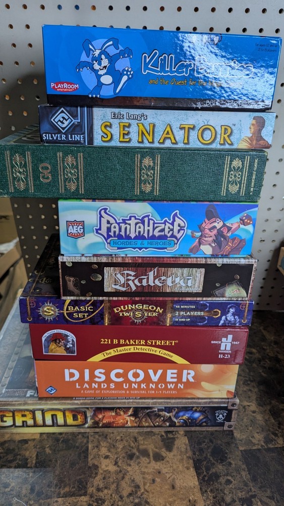 Vintage – Modern Board Game Lot Complete To New Condition – Rpg, Strategy Etc.