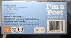 “I’m a Poet (and yes, I know it)” 2022 Good Game – Barnes & Noble Exclusive