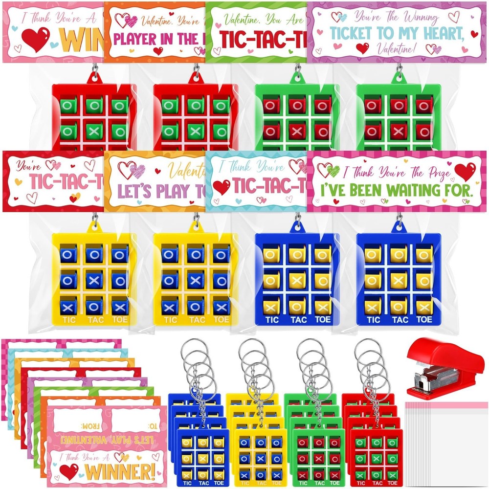 Huquary 48 Pcs Tic Tac Toe Game Birthday Party Favors Easter Basket Goodie Ba…