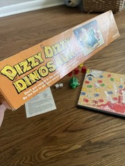 Dizzy, Dizzy Dinosaur – Board Game – Pressman – Complete – Vintage 1987