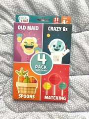 Kids DISNEY Hidden Picture Card Game LOT SET Of 5 Pack Old Maid Spoons Crazy 8s