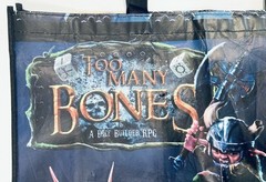 Too Many Bones Chip Theory Games Double Side Vinyl Swag Tote Promo Bag /Sm. hole