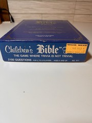 Vintage Children’s Bible Trivia Game Complete EUC Cadaco 1984