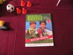 Real Men Deluxe Soccer Competition Set Mattel 1986 Vintage Toy Complete With Box