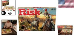 Risk Board Game: Engage in Military Strategy for Teens & Adults, 120 Minutes