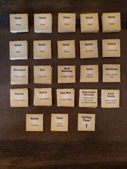 AGE OF MYTHOLOGY BOARD GAME TILES BUILDING BLOCKS TERRAIN RESOURCE 180 PIECES