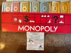 Vintage 1961 Monopoly Board Game Parker Brothers Classic Original COMPLETE Set