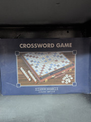 Crossword Game LUXURY EDITION- 2-4 PLAYERS- AGES 8 AND UP- MAGNETIC BOARD Wheels