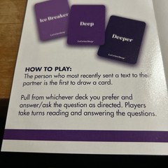 Lets Get Deep Questions For Couples Game Card Game For Date Night