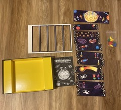 Ravensburger Race Through Space Board Game Incomplete Missing Rockets & Die