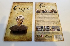 Facade Games Salem 1692 Historical Deduction Card Game Faux Book Box