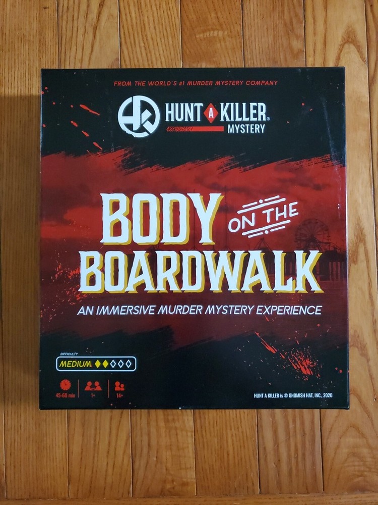 Hunt A Killer Body On The Boardwalk Immersive Murder Mystery Board Game Complete