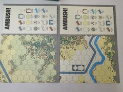 AMBUSH! Solitaire Squad Level WWII Comabat France 1944- Victory Games- Unpunched