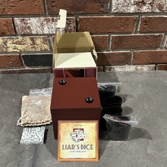 Front Porch Classics Liar’s Dice A Classic Bluffing Game set in storage case – B