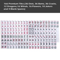 American Mahjong Game Set, 166 9 inches x 20 x 3 inches, Blue