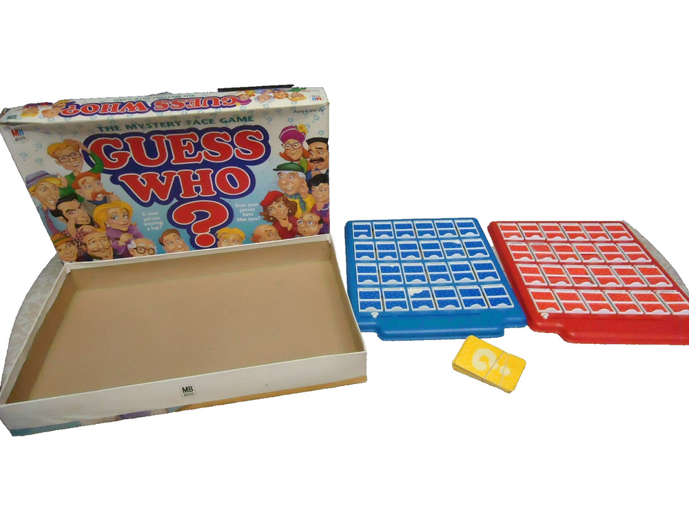 1998 MILTON BRADLEY GUESS WHO ? GAME 4800 ( complete ) ^