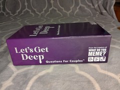 Lets Get Deep Questions For Couples Game Card Game For Date Night Opened Box