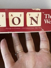 Vintage – Parker Brothers Option Double-Sided Word Board Game 1983 Edition –