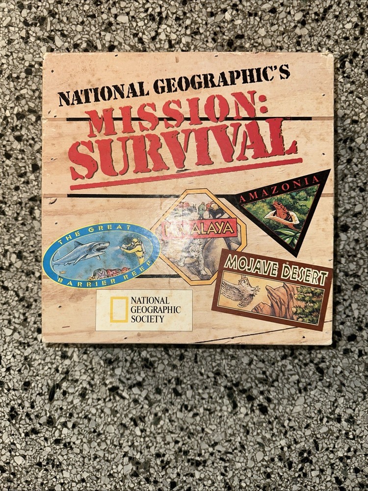National Geographic Mission Survival Board Game Complete & Great Condition