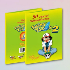Polish Version 3D Pokemon Tazos Set 1 (Complete 50/50) + Album (See the photos)