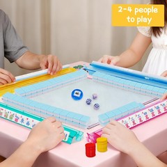Jolitac American Mahjong Game Set, 166 Premium 10 inches x 3 inches, Blue