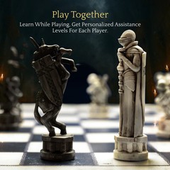 Harry Potter GoChess Mini Smart Electronic Chess Board LED App Online Play NEW