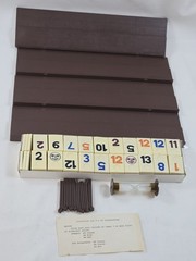 Vintage Tournament Rummikub Board Game Pressman Leather-Look Case Complete
